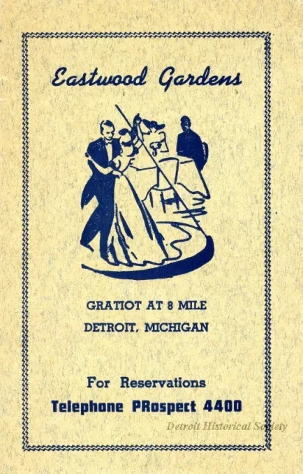 Card, Advertising - Eastwood Gardens