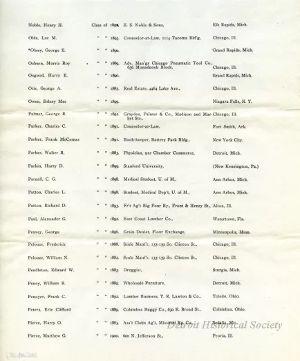 Letter - Headquarters, Michigan Military Academy