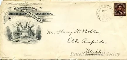 Letter - Headquarters, Michigan Military Academy