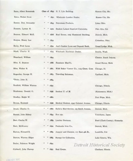 Letter - Headquarters, Michigan Military Academy