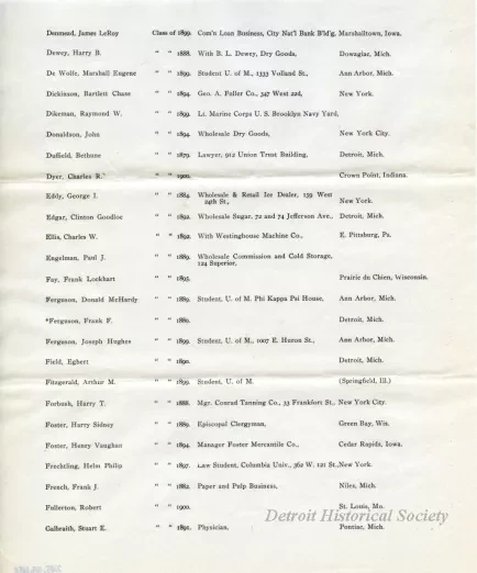 Letter - Headquarters, Michigan Military Academy