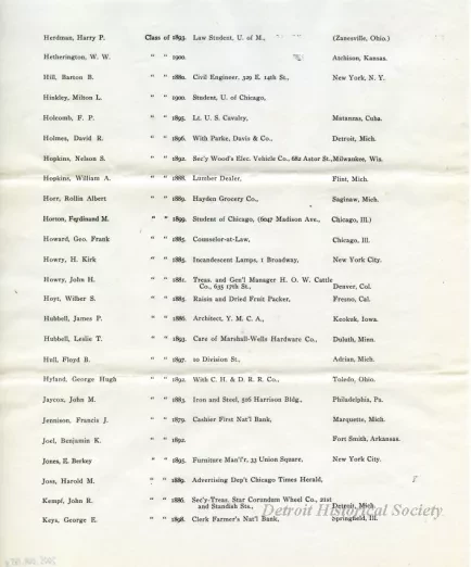 Letter - Headquarters, Michigan Military Academy