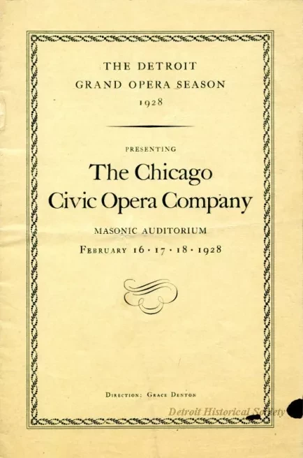 Program - The Chicago Civic Opera Company