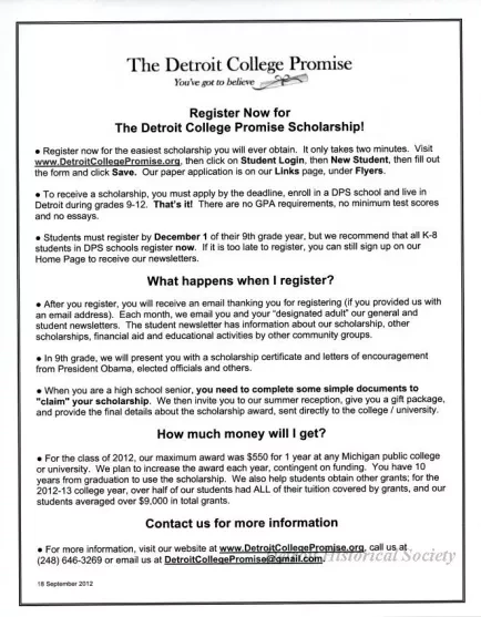 Folder, File - The Detroit College Promise