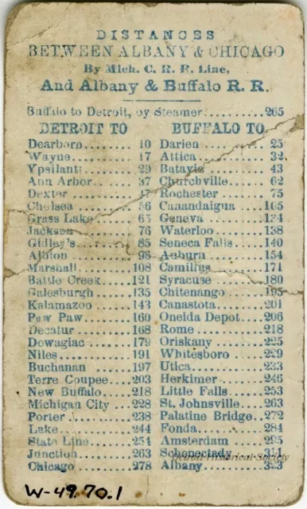 Card, Advertising - Steamer Mayflower