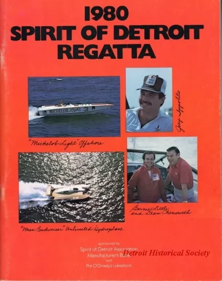 Program - Official Program, Spirit of Detroit Regatta, June 29th