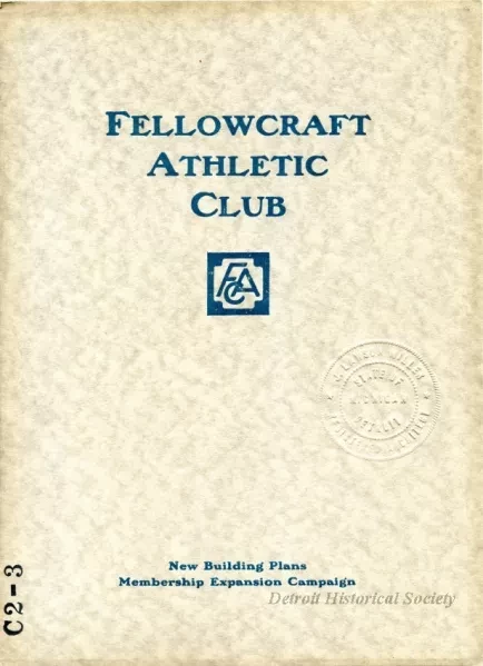 Booklet - Fellowcraft Athletic Club