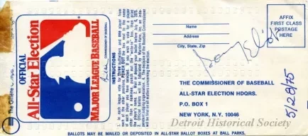 Ballot - Official All-Star Election
Major League Baseball