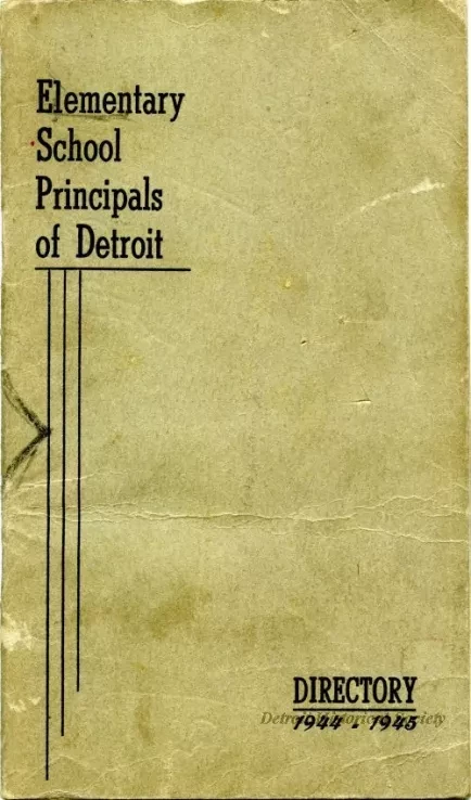 Booklet - Elementary School Principals of Detroit