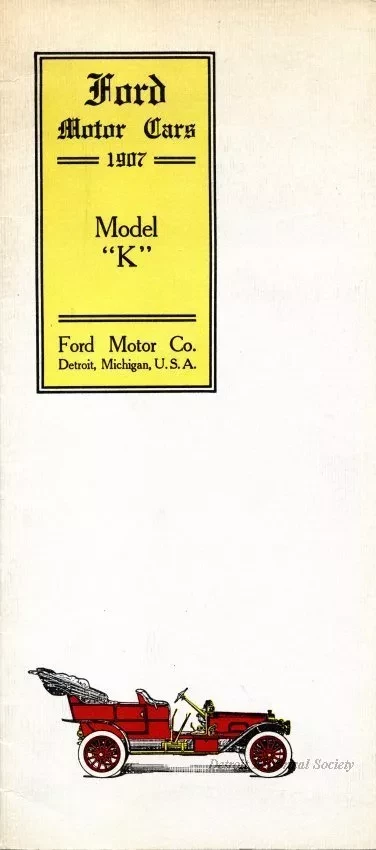Booklet - Ford Motor Cars 1907
Model "K"