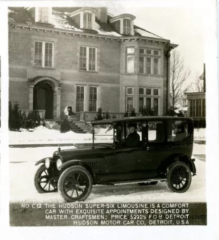 Stereograph - The Hudson Super-Six Limousine Is A Comfort Car With Exquisite Appointments Designed By Master Craftsmen; Price $2925 FOB Detroit, Hudson Motor Car Co, Detroit, USA