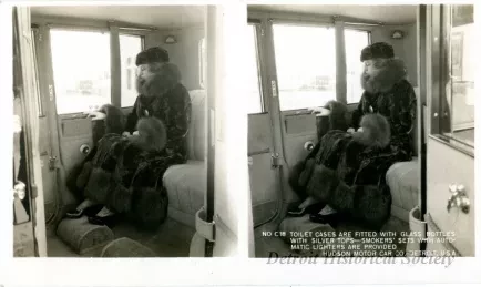 Stereograph - Toilet Cases Are Fitted With Glass Bottles With Silver Tops - Smokers' Sets With Automatic Lighters Are Provided, Hudson Motor Car Co, Detroit, USA