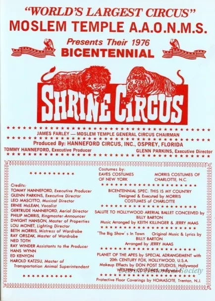 Program - Shrine Circus
1976 Souvenir Program