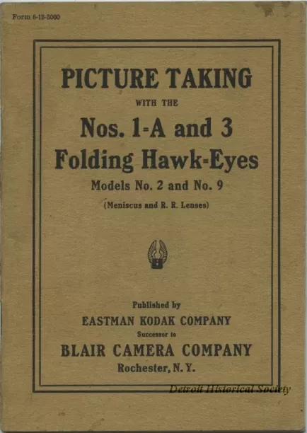Booklet - Picture Taking with the Nos.1-A and 3 Folding Hawk-Eyes,
Models No.2 and No.9