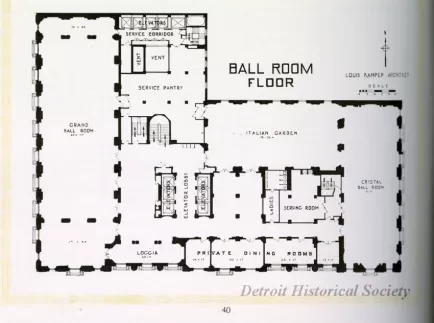 Booklet - The Book-Cadillac Hotel, Detroit, Michigan - Dhs_2000_005_004_40_detail_2_sf