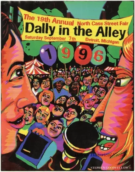 Poster - The 19th Annual North Cass Street Fair
Dally in the Alley, Saturday, September 7th, Detroit, Michigan
