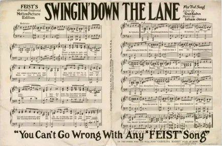 Music, Sheet - Swingin' Down The Lane/Carolina Mammy
