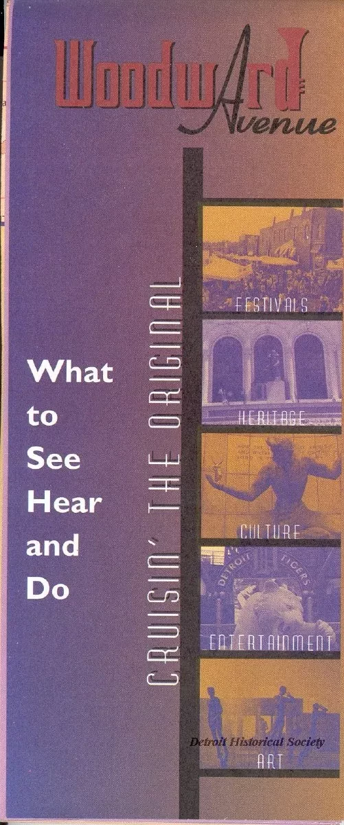 Map - Woodward Avenue What to See Hear and Do