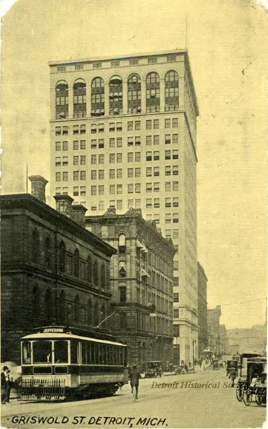 Postcard - Griswold St., Detroit, Mich.