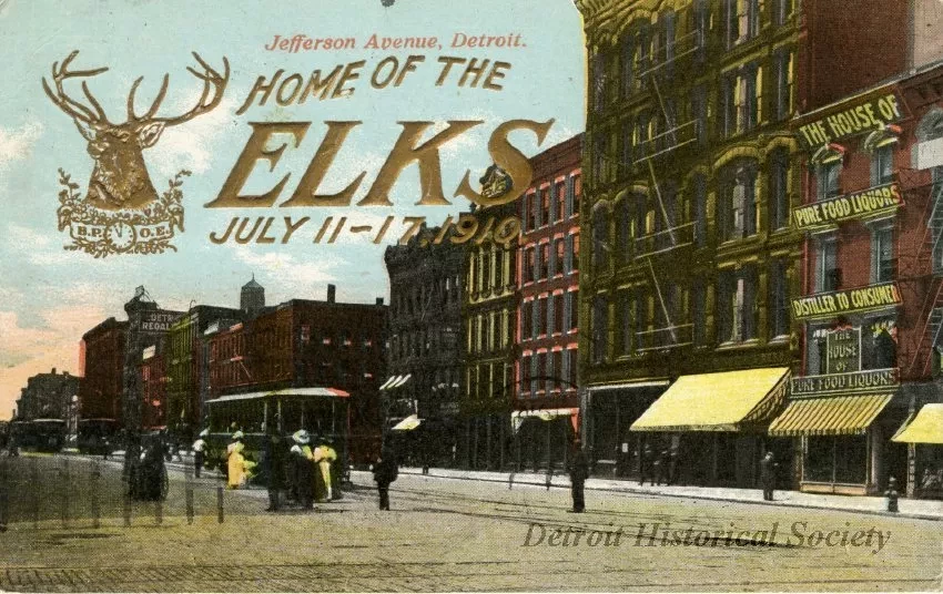 Postcard - Jefferson Avenue, Detroit
