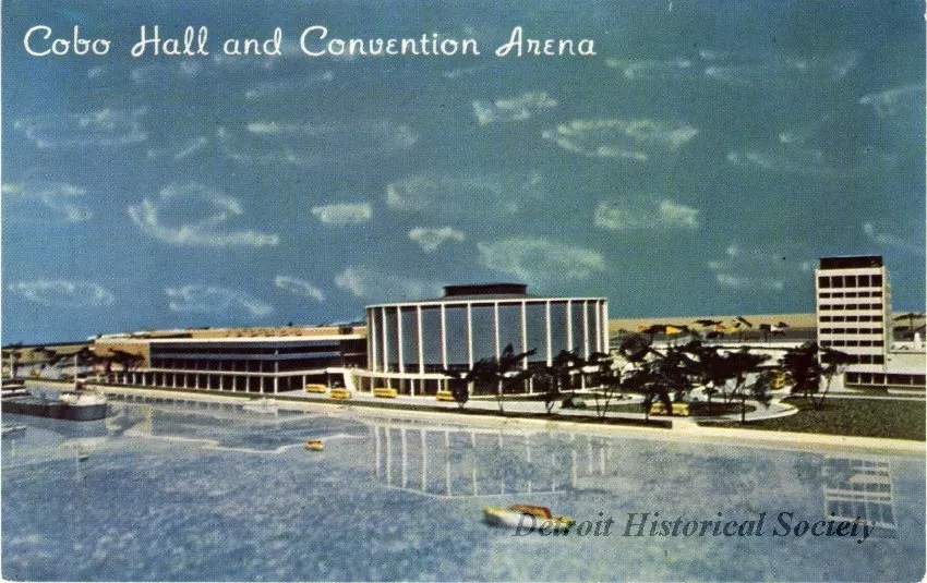 Postcard - Cobo Hall and Convention Arena