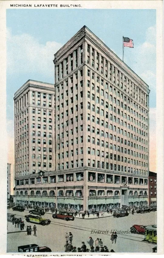 Postcard - Michigan Lafayette Building