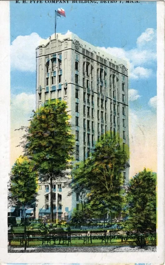 Postcard - R.H. Fyfe Company Building, Detroit, Mich.