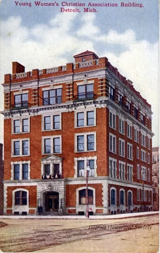 Postcard - Young Women's Christian Association Building, Detroit, Mich.