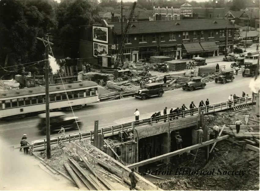 Print, Photographic - Fox Creek Enclosure Under Jefferson Avenue