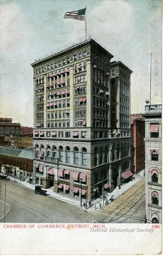 Postcard - Chamber of Commerce, Detroit, Mich.