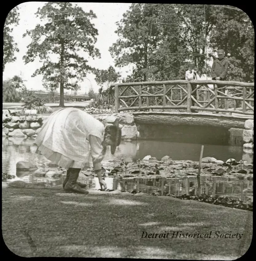 Transparency, Lantern-slide - Rustic Bridge, Belle Isle