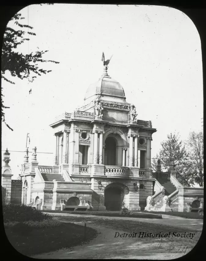 Transparency, Lantern-slide - Gate (inside) Waterworks Pk, Detroit
