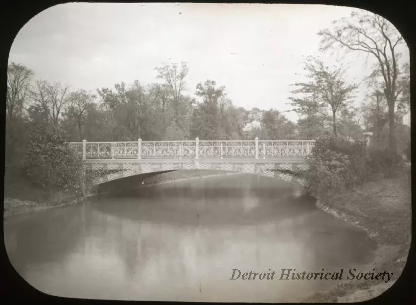 Transparency, Lantern-slide - Bridge, Bell Isle, Detroit