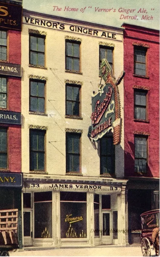 Postcard - The Home of "Vernor's Ginger Ale," Detroit, Mich.
