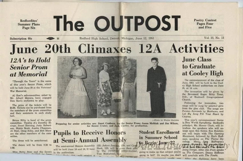 Newspaper - The Outpost, Vol. 23, No. 13, June 12, 1951