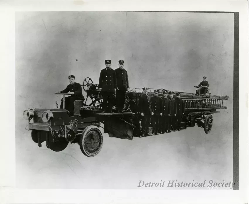 Print, Photographic - Detroit Fire Department Ladder Company No. 6