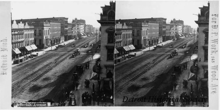 Stereograph - Jefferson Avenue