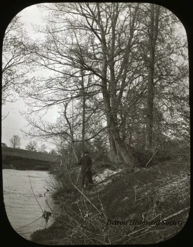 Transparency, Lantern-slide - On River Rouge, Sand Hill