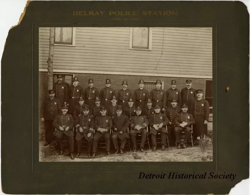 Print, Photographic - Delray Police Station, April 1st 1906