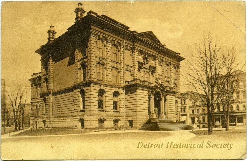 Postcard - Detroit Public Library - Detroit Public Library