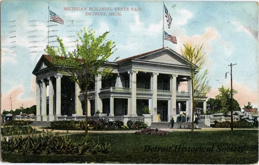 Postcard - Michigan Building, State Fair, Detroit, Mich. - Michigan Building, State Fair, Detroit, Mich.