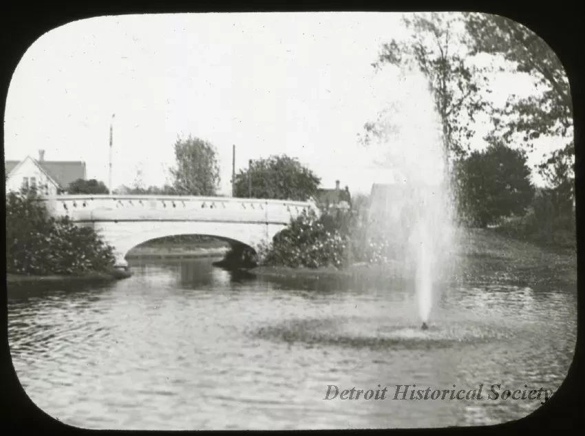 Transparency, Lantern-slide - Clark Park, Detroit