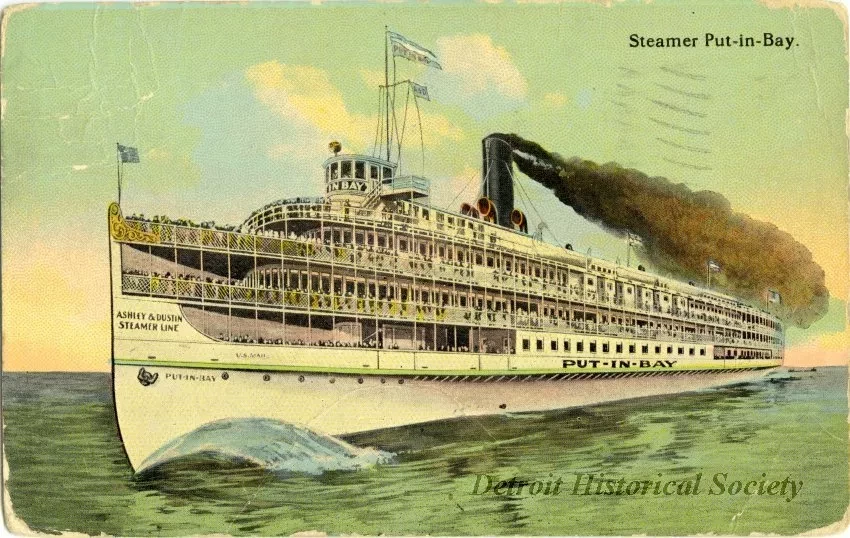 Postcard - Steamer Put-in-Bay. - Steamer Put-in-Bay