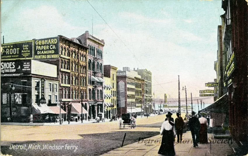 Postcard - Detroit, Mich., Windsor Ferry.