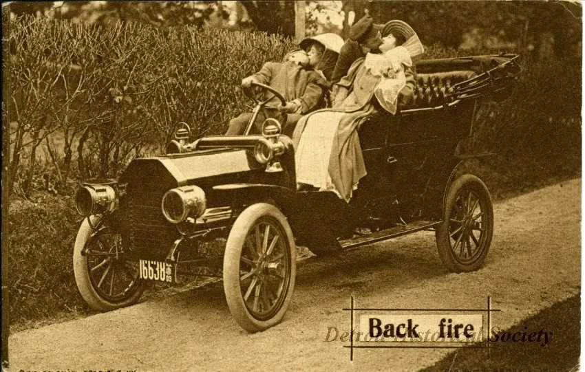 Postcard - Back fire.