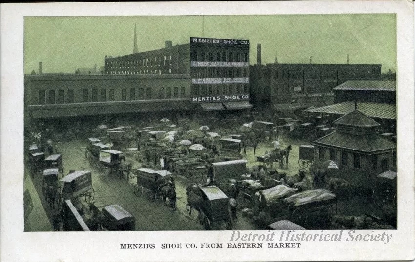 Postcard - Menzies Shoe Co. from Eastern Market