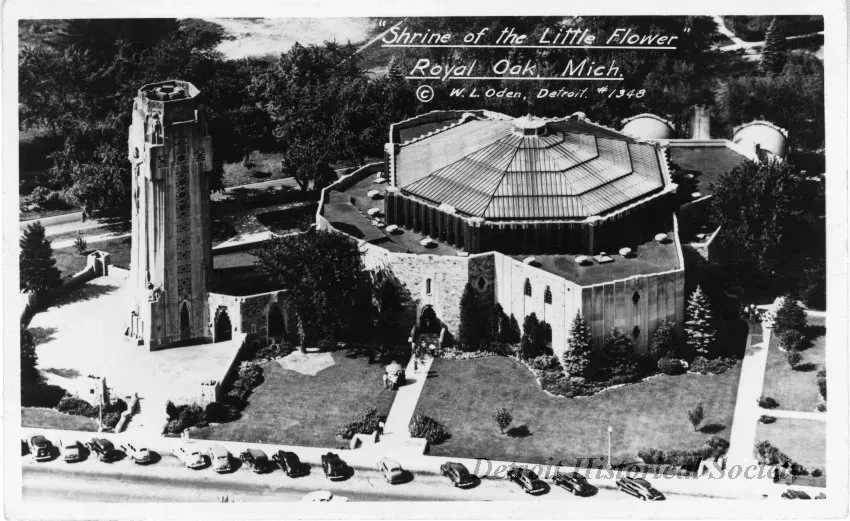 Postcard - Shrine of the Little Flower, Royal Oak, Mich.