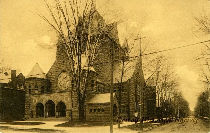 Postcard - No. 556. Detroit, Mich., First Presbyterian Church.