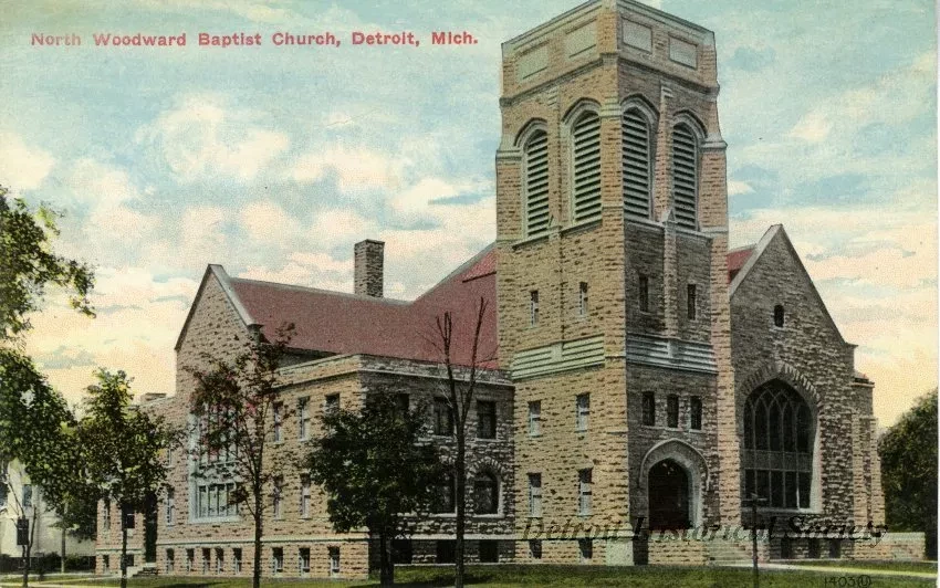 Postcard - North Woodward Baptist Church, Detroit, Mich.