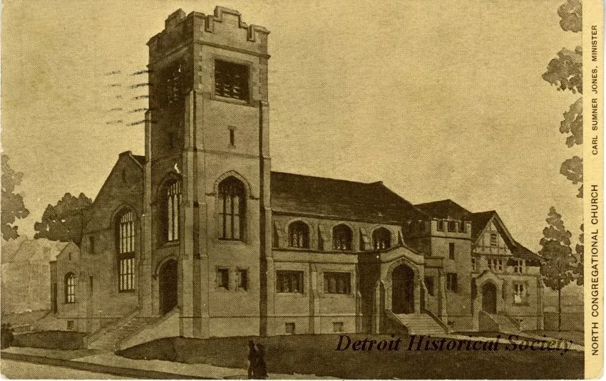 Postcard - North Congregational Church Carl Sumner Jones, Minister